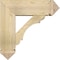 Ekena Millwork Olympic Arts and Crafts Rough Sawn Bracket w/ Offset Brace, Douglas Fir, 8"W x 24"D x 24"H BKT0806X24X24OLY03RDF - alternate 2